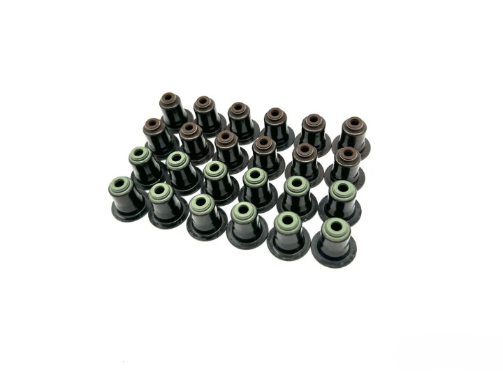 2006-2023 BMW Engine Valve Stem Oil Seals (24PCS) - 3.0L Turbo L6 N51 N52 N54 N55 B48 – (11340034068, 113400035853)