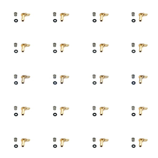 2010-2023 Land Rover Thermostat Water Outlet Tube Connector Kit (20 PCS) - AJ126 3.0L V6 S/C - AJ133 5.0 V8 S/C – (LR048474, LR049990)