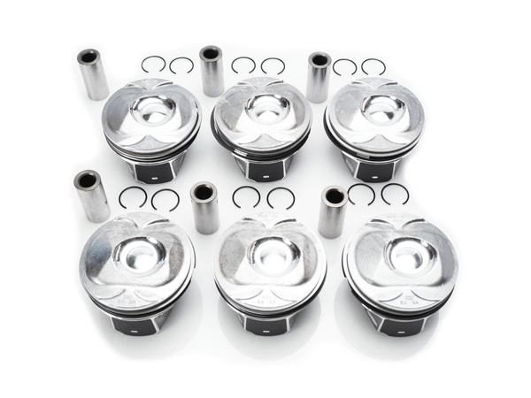 2014-2020 Land Rover Standard Piston Assembly with Rings Set Of (6) - AJ126 3.0L V6 - S/C