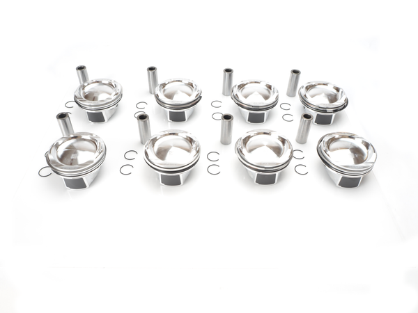 2018-2022 Land Rover Pistons w/Rings Set of (8) Oversized +0.50mm - AJ133 5.0L V8 S/C – (LR113583, LR100471)