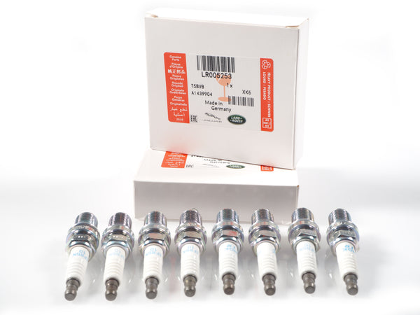 8 PCS Spark Plugs for Land Rover 2005-2009 4.2L/4.4L V8 Engines (LR005253)