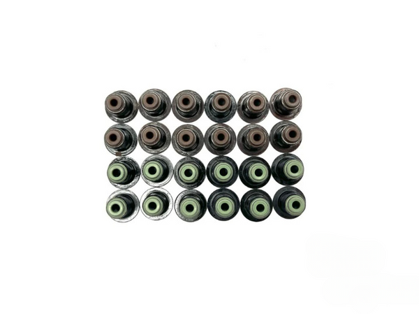 2006-2023 BMW Engine Valve Stem Oil Seals (24PCS) - 3.0L Turbo L6 N51 N52 N54 N55 B48 – (11340034068, 113400035853)