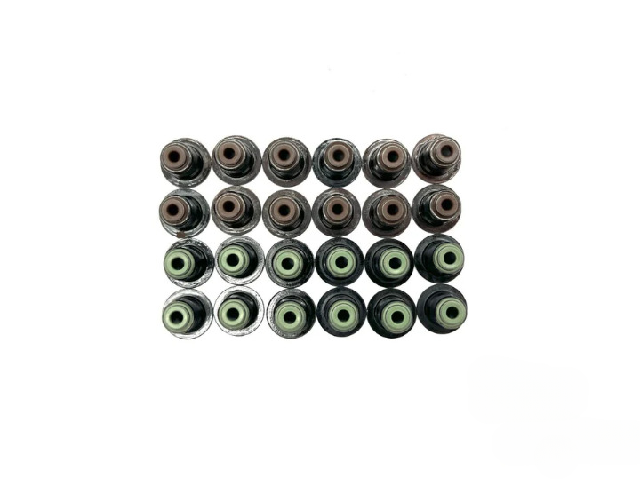 2006-2023 BMW Engine Valve Stem Oil Seals (24PCS) - 3.0L Turbo L6 N51 N52 N54 N55 B48 – (11340034068, 113400035853)