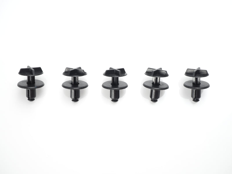 2012-2023 Land Rover 5 PCS Push Retainer Clips Battery Cover & Cowl Panel - 2.0L L4 - 3.0L L6 - 3.0L V6 - 5.0L V8 – (LR024316)