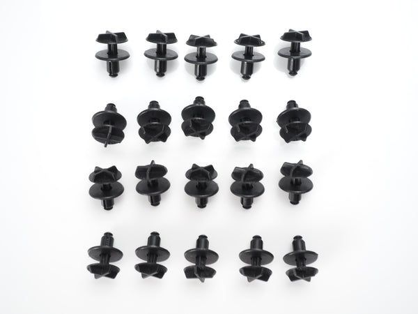 2012-2023 Land Rover 20 PCS Push Retainer Clips Battery Cover & Cowl Panel - 2.0L L4 - 3.0L L6 - 3.0L V6 - 5.0L V8 – (LR024316)