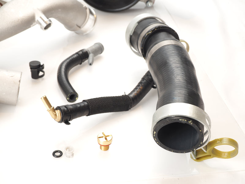 Replacement Thermostat Outlet Hose with Copper Fittings and Water Outlet Connector Kit for Land Rover cooling upgrade kit