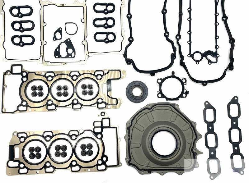 Complete engine cylinder head gasket set for 2013-2020 Jaguar 3.0L V6 Supercharged +0.25mm thicker, OEM replacemen