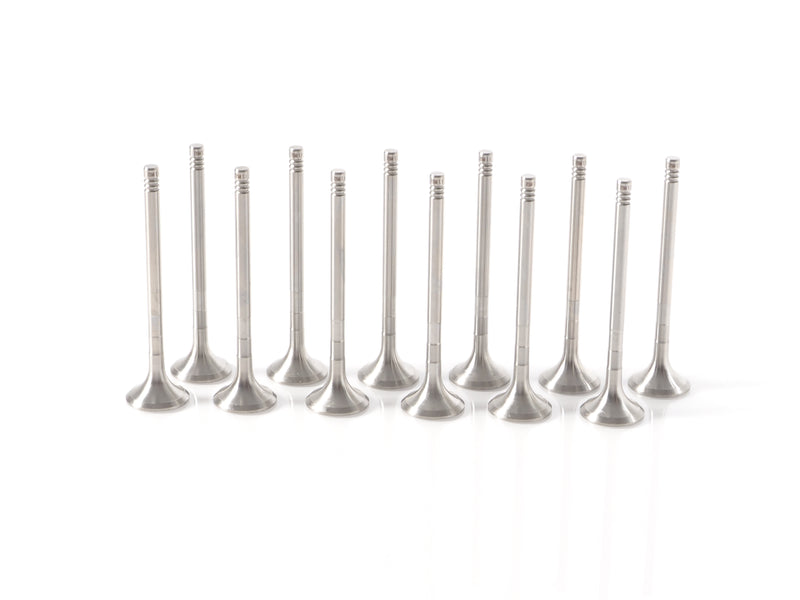 Jaguar exhaust valve set of 12 for 2004-2020 2.7L 3.0L diesel V6 engines - XF, F-Pace, XJ